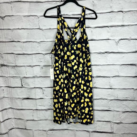 Nine Britton Women's 3XL Lemon Print Sleeveless Summer Dress NWT - Picture 7 of 7